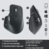 Logitech MX Master 3S - Siyah thumbnail 5