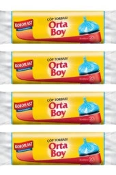 KOROPLAST Güçlü Çöp Torbası Orta Boy 15 Adet 4Lü thumbnail 1