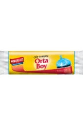 KOROPLAST Güçlü Çöp Torbası Orta Boy 15 Adet 8Li thumbnail 2