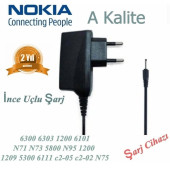 Nokia 7500P 7610S E50 E51 E61 E61i E63 E65 E66 E71 E90 ince uç Şarj NOKIAI0000788 thumbnail 8