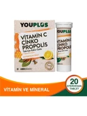 Youplus Vitamin C Çinko Propolis 20 Efervesan thumbnail 1