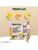 Youplus Vitamin C Çinko Propolis 20 Efervesan thumbnail 2