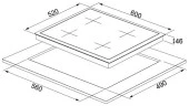 Silverline CS5610S01 Ankastre Ocak Gri thumbnail 2