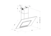Silverline 3261 Andromeda Silence Duvar Tipi 60 CM Davlumbaz thumbnail 2