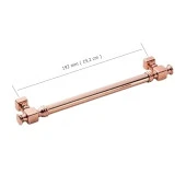 5 Adet Doğanlar Dragon 192 mm Mobilya Kulp Süper Rose Bronz thumbnail 2