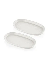The Mia Noon Oval Servis 2li Krem 26 cm thumbnail 3