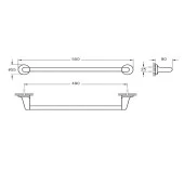 Vitra Marin Krom Uzun Havluluk A44944 thumbnail 4