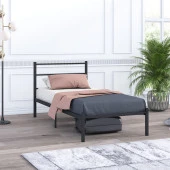 Mobpazar Basic Metal Karyola 90x190 cm Siyah thumbnail 1
