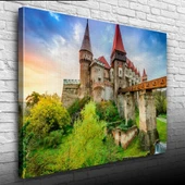 Tarihi Şato Kanvas Tablo 50 x 70 thumbnail 1