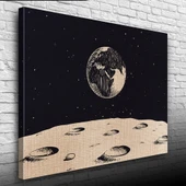 Aydan Dünyanın Görünüşü Kanvas Tablo 50 x 70 thumbnail 3