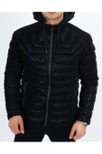 Dynamo Erkek Kapüşonlu Şişme Süet Slim-fit Mont thumbnail 1