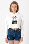 Slam Dunk First Slam Dunk Ekru Kadın Crop Kapşonlu thumbnail 1