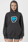 PiewDiePie Active Füme Kadın 2ip Kapşonlu thumbnail 1