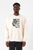 Mr Beast Half Face Ekru Erkek 2ip Sweatshirt thumbnail 1