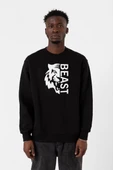 Mr Beast Half Face Siyah Erkek 2ip Sweatshirt thumbnail 1