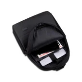 Classone Mila TX100 Serisi 15,6 inch , Su Geçirmez Kumaş ve Su Geçirmez fermuar Notebook, Laptop , Macbook  Sırt Çantası -Siyah thumbnail 3