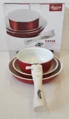 Bondy Amercook 4 Parça Tava Seti - Kırmızı thumbnail 3
