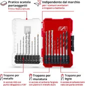 Einhell Bits Uç Set Metal-Ahşap-Beton 16 Parça 108953 thumbnail 2
