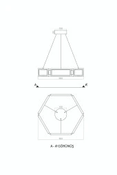 Voxlamp lighting solutions Sarkıt Led Avize Dashing Özel Tasarım thumbnail 2