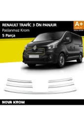 Renault Trafic Krom Ön Panjur 5 Prç. 2015 Üzeri thumbnail 1