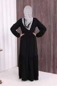 Fermuarlı Ferace 6001 Siyah thumbnail 4