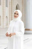 Şallı Namaz Elbisesi 3857 Ekru thumbnail 4