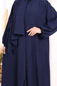 Şallı Namaz Elbisesi 3857 Lacivert thumbnail 6