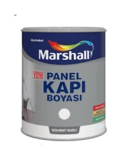 MARSHALL SOLVENT BAZLI PANEL KAPI BOYASI 0.75 LT 1 KG BEYAZ thumbnail 1