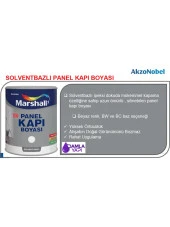 MARSHALL SOLVENT BAZLI PANEL KAPI BOYASI 0.75 LT 1 KG BEYAZ thumbnail 3