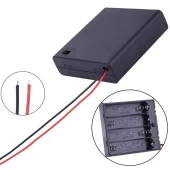 Powermaster  4'Lü AA Kapaklı Switch'li Pil Yuvası (IC-233F) thumbnail 4