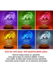 SEVGİ LAMBASI 3D Kepçe Operatörü Hediyesi 3 Boyutlu Led Lamba thumbnail 3
