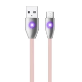 LinkTech K484 Micro USB Yassı Işıklı 1.2mt Şarj ve Data Kablosu thumbnail 3