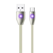 LinkTech K484 Micro USB Yassı Işıklı 1.2mt Şarj ve Data Kablosu thumbnail 2
