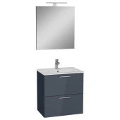 VitrA Mia Antrasit 60cm Banyo Dolabı Set thumbnail 1