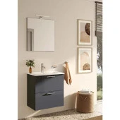VitrA Mia Antrasit 60cm Banyo Dolabı Set thumbnail 3