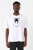 Serial Experiments Anime Lain Poster Beyaz Erkek Oversize Tshirt thumbnail 1