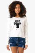 Sherlock No Shit Sherlock Ekru Ekstra Uzunkol Sweatshirt thumbnail 1