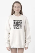 The Psycho Bunch Beyaz Kadın 2ip Sweatshirt thumbnail 1