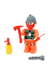 Özbayraktar Fire Fighter İtfaiye Figürü Lego Seti thumbnail 1