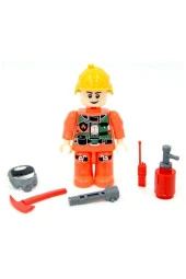 Özbayraktar Fire Fighter İtfaiye Figürü Lego Seti thumbnail 3
