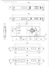 141 R ODA 45 MM KAPI GÖMME KİLİDİ KALE thumbnail 2
