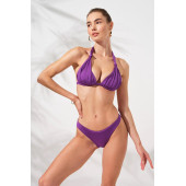 Dudi Kaplı Üçgen Bikini Takım Mor thumbnail 2