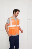 Orange Safety İkaz Yeleği Mühendis Tipi Reflektörlü thumbnail 8