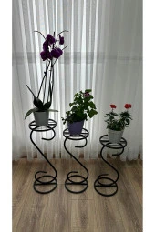 Modern Style Home 3 lü Saksılık Çiçeklik thumbnail 3