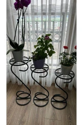 Modern Style Home 3 lü Saksılık Çiçeklik thumbnail 4