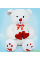 100 Cm Beyaz Bobo Peluş Ayıcık thumbnail 2