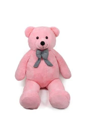 Pembe Büyük Papyonlu Ayıcık 140 Cm thumbnail 3