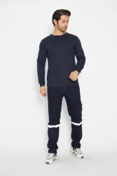 Uzun Kol Sıfır Yaka Sweatshirt thumbnail 8