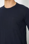 Uzun Kol Sıfır Yaka Sweatshirt thumbnail 7