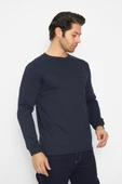 Uzun Kol Sıfır Yaka Sweatshirt thumbnail 11